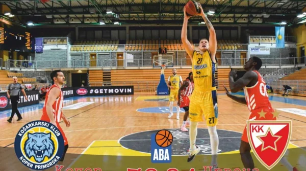ABA liga: Neubedljiva Zvezda slavila u Kopru, ABA liga