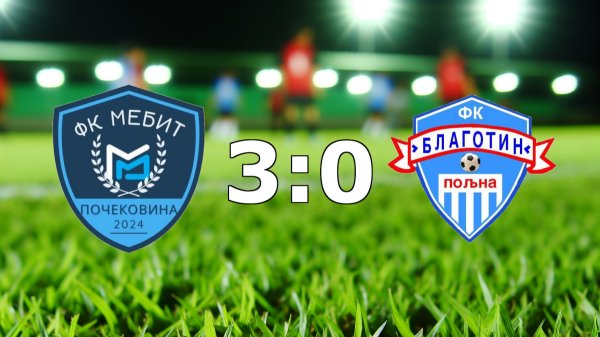 Mebit ostvario šestu pobedu u prvenstvu, savladan i Blagotin, Prva rasinska okružna liga